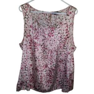 Kenneth Cole Reaction Floral Tank Shell XXL